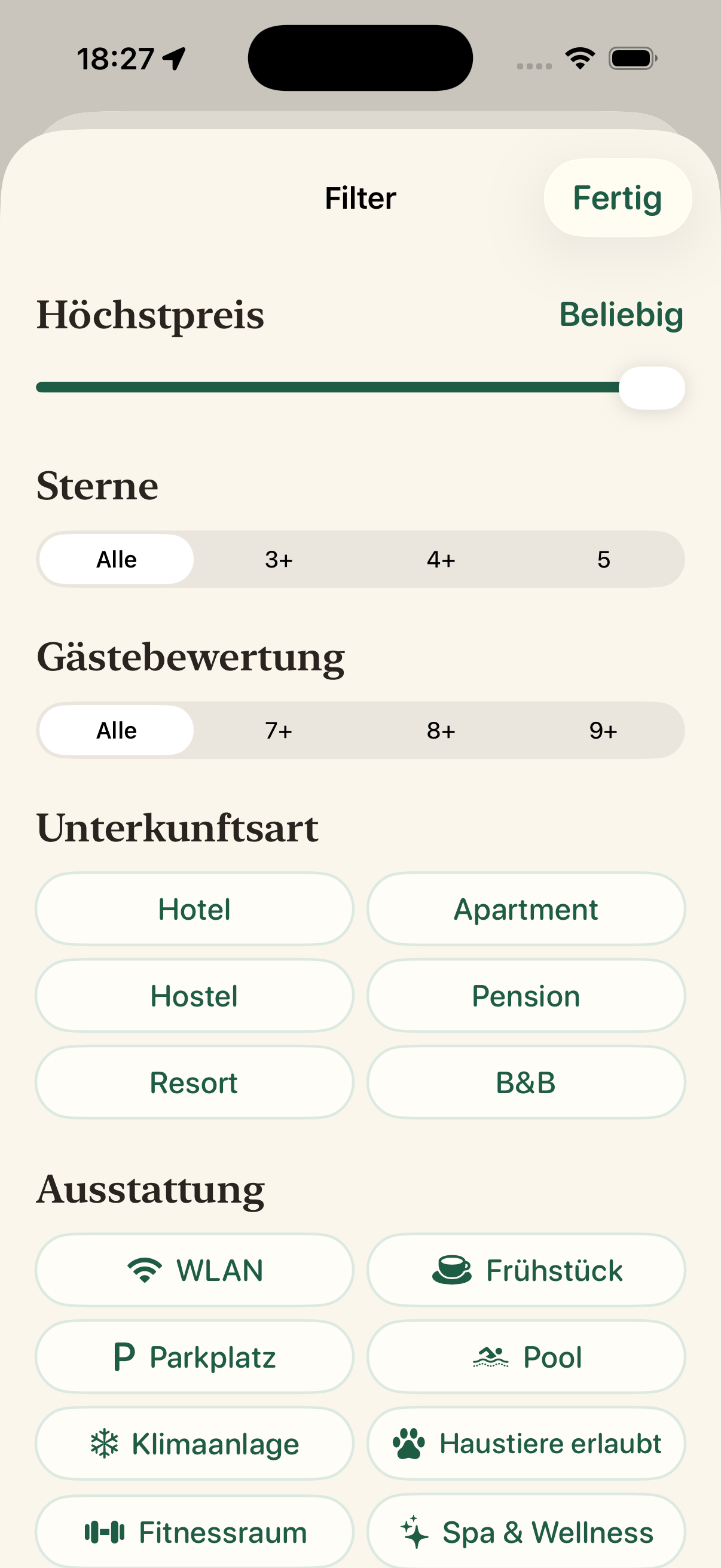 Hotel-Filter